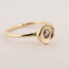 fine ring zij aanzicht champagne rose cut diamant